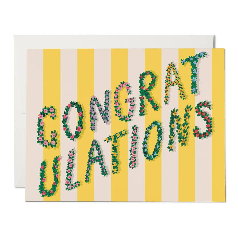 Striped Congratulations Card