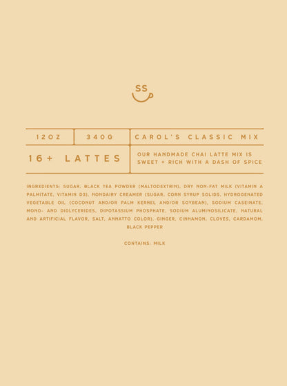 Chai Tea Latte Mix